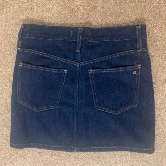 Madewell Rigid Denim Straight Skirt Size 27 - Picture 7 of 9